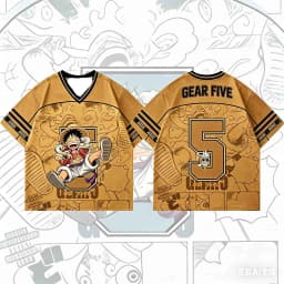 One Piece Monkey D.Luffy Oversized V-Neck Jersey 3D Quick Dry T-Shirt For Men Women Kids Anime Fan Tee Outdoor Sports Streetwear