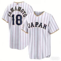 2026 New Japan Baseball Jersey Ohtani 16 Men's White Pinstripe WBC Baseball Shirt Short Sleeve Fan Version Sportswear