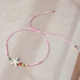 Noter New Bohemian Women String Bracelet Cute Starfish Conch Fish Marine Animals Charm Braslet Beach Vacation Jewelry Versatile