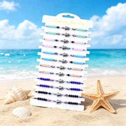Noter New Bohemian Women String Bracelet Cute Starfish Conch Fish Marine Animals Charm Braslet Beach Vacation Jewelry Versatile