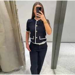 MUJER Button Crop Top Woman Vests Short Sleeve Tank Tops for Women Summer Casual Tops Women Holiday Tanks Camis Women's Top Vest