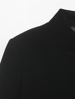 TFMLN 2026 Trendy Women's Suit Coats Stand Collar Half-Sleeve Blazer Solid Color Elegant Minimalist Style OL Fashion Outwear