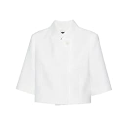 TFMLN 2026 Trendy Women's Suit Coats Stand Collar Half-Sleeve Blazer Solid Color Elegant Minimalist Style OL Fashion Outwear
