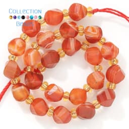 Natural Stone Beads 6 8 10mm Faceted Red Agate Carnelian Round Loose Beads for Jewelry Making Diy Bracelets Beading Accessory