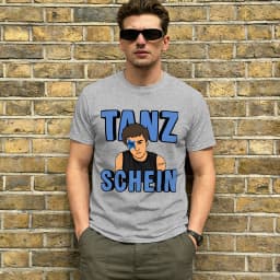 TANZSCHEIN Cosmó Men T Shirts Eurovisions 2026 Awesome Tee Shirt Short Sleeve Round Neck T-Shirt Pure Cotton Summer Clothes