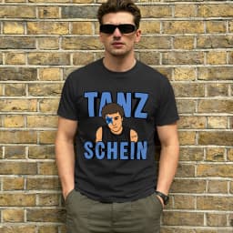 TANZSCHEIN Cosmó Men T Shirts Eurovisions 2026 Awesome Tee Shirt Short Sleeve Round Neck T-Shirt Pure Cotton Summer Clothes