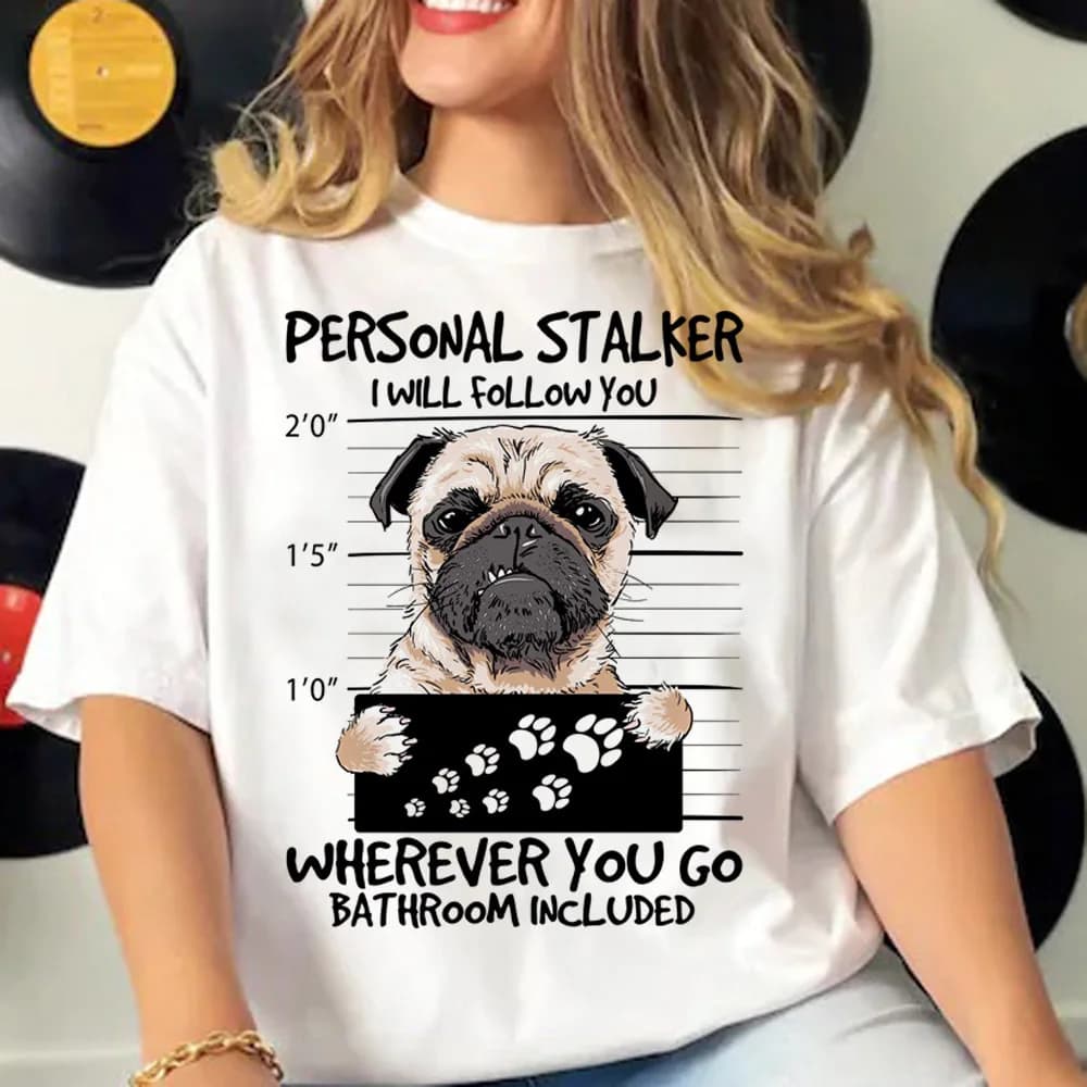 Pug T-shirts Women Comfortable Pattern Printed Design Tshirt Girl 2000s Clothing