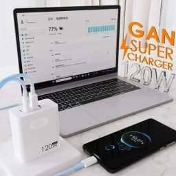 Lenovo 120W Type C USB Phone Charger Fast Charging Cable & Wall Adapter for Huawei Samsung Quick Charge Power Block