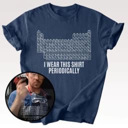Dr Grace's Periodic Table T-Shirt Project Hail Mary Oversized T-shirt Jazz Hands I Wear This Shirt Periodically Funny Amaze Tee