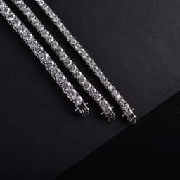D VVS1 Moissanite Tennis Necklace For Women Top Quality 100% 925 Sterling Silver Sparkling Party Fine Jewelry
