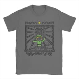 Zeldas T-Shirt Men Vintage Game Vintage 100% Cotton Tee Shirt Round Collar Short Sleeve T Shirt Gift Idea Tops
