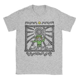 Zeldas T-Shirt Men Vintage Game Vintage 100% Cotton Tee Shirt Round Collar Short Sleeve T Shirt Gift Idea Tops