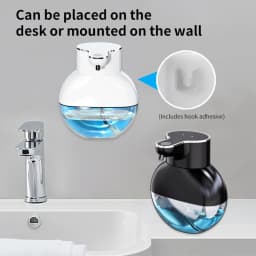 USB Charging 400ml Automatic Foaming Soap Dispenser with Infrared Sensor Electric Touchless Wall Mount for Household Outdoor Use