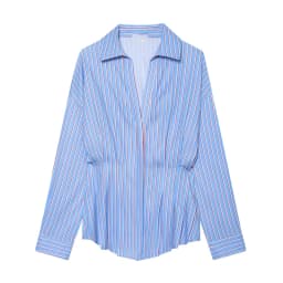 TFMLN Spring Women's Pleated Waist Cinching Shirts Chic Single Breasted Full Sleeve Commuting Blouses 2026 New Ladies Tops