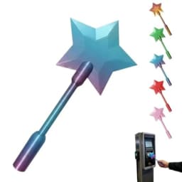 New High Quality 3D Printed Star Wand Tap To Pay Star Magic Wand Portable Contactless Payment Card Holder Credit Card Holder