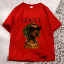 Funny Dachshund Dogue T-Shirt Women Sassy Weiner Dog Mom T Shirt Casual Round Neck Printed Doxie Tshirt Streetwear