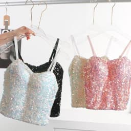 Shiny Sequin Sequin One-Piece Tank Top High Elasticity Fixed Wrap Chest Backless Vest Short Underwear Base Layer Vest Top Summer