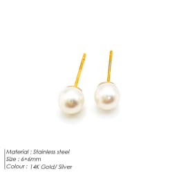 Luxury Pearl Hoop Earrings Minimalist 18K Gold Plated Pearl Charms Earrings for Girls Trendy Anniversary Birthday Jewelry Gift