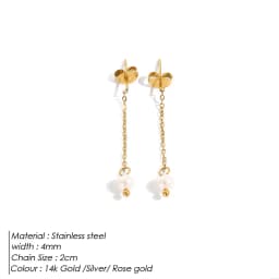 Luxury Pearl Hoop Earrings Minimalist 18K Gold Plated Pearl Charms Earrings for Girls Trendy Anniversary Birthday Jewelry Gift