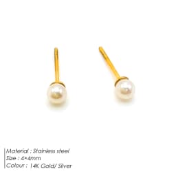 Luxury Pearl Hoop Earrings Minimalist 18K Gold Plated Pearl Charms Earrings for Girls Trendy Anniversary Birthday Jewelry Gift