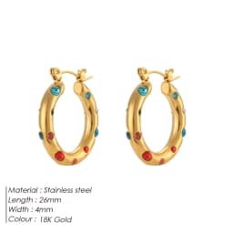 Luxury Pearl Hoop Earrings Minimalist 18K Gold Plated Pearl Charms Earrings for Girls Trendy Anniversary Birthday Jewelry Gift