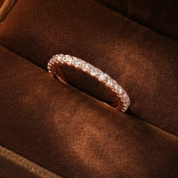 Rrjzz 2MM D-Color Full Moissanite Stackable Eternity Weedding Rings Sparlking Women Engagement Promise Ring GRA Jewelry Gifts