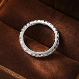 Rrjzz 2MM D-Color Full Moissanite Stackable Eternity Weedding Rings Sparlking Women Engagement Promise Ring GRA Jewelry Gifts