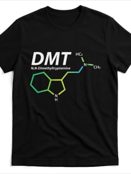 DMT Spirit Molecule Psychedelic T-Shirt - Unisex, popular style, soft, breathable, and comfortable short-sleeved graphic tee