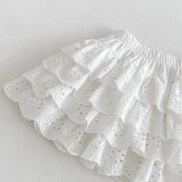 Korean-style New Summer Infant and Toddler Sweet Princess Forest Cake Pleated Skirt Check Half Skirt Versatile Dress Pants
