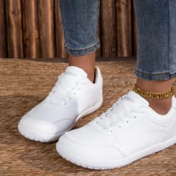 Women's Shoes Wide toe box shoes Lightweight Casual Walking Shoes White Lace-up Sneakers Plus Size Platform Vulcanized Shoe