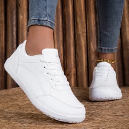 Women's Shoes Wide toe box shoes Lightweight Casual Walking Shoes White Lace-up Sneakers Plus Size Platform Vulcanized Shoe