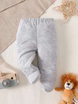 8-Piece Newborn Romper Set | 100% Cotton, Soft & Breathable | Gray Cartoon Star Design | For 0-9 Months Babies