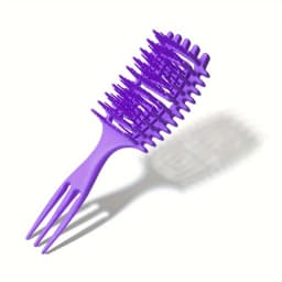 1pc Wet Curly Hair Brush, Defining Curl Detangler, for Blow Drying, Trident Handle Reduced Hair Pulling, Styling Tool Man Woman