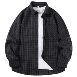 2026 Spring And Autumn New Loose Plaid Shirt Men’s Long Sleeve Button Shirt Casual Flannel Shirt Street Style Top