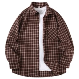 2026 Spring And Autumn New Loose Plaid Shirt Men’s Long Sleeve Button Shirt Casual Flannel Shirt Street Style Top