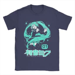 Hatsune Miku The Sound of The Future Anime Printed T-shirt Summer Men's and Women's Trendy Loose Casual Short Sleeve 2026 New
