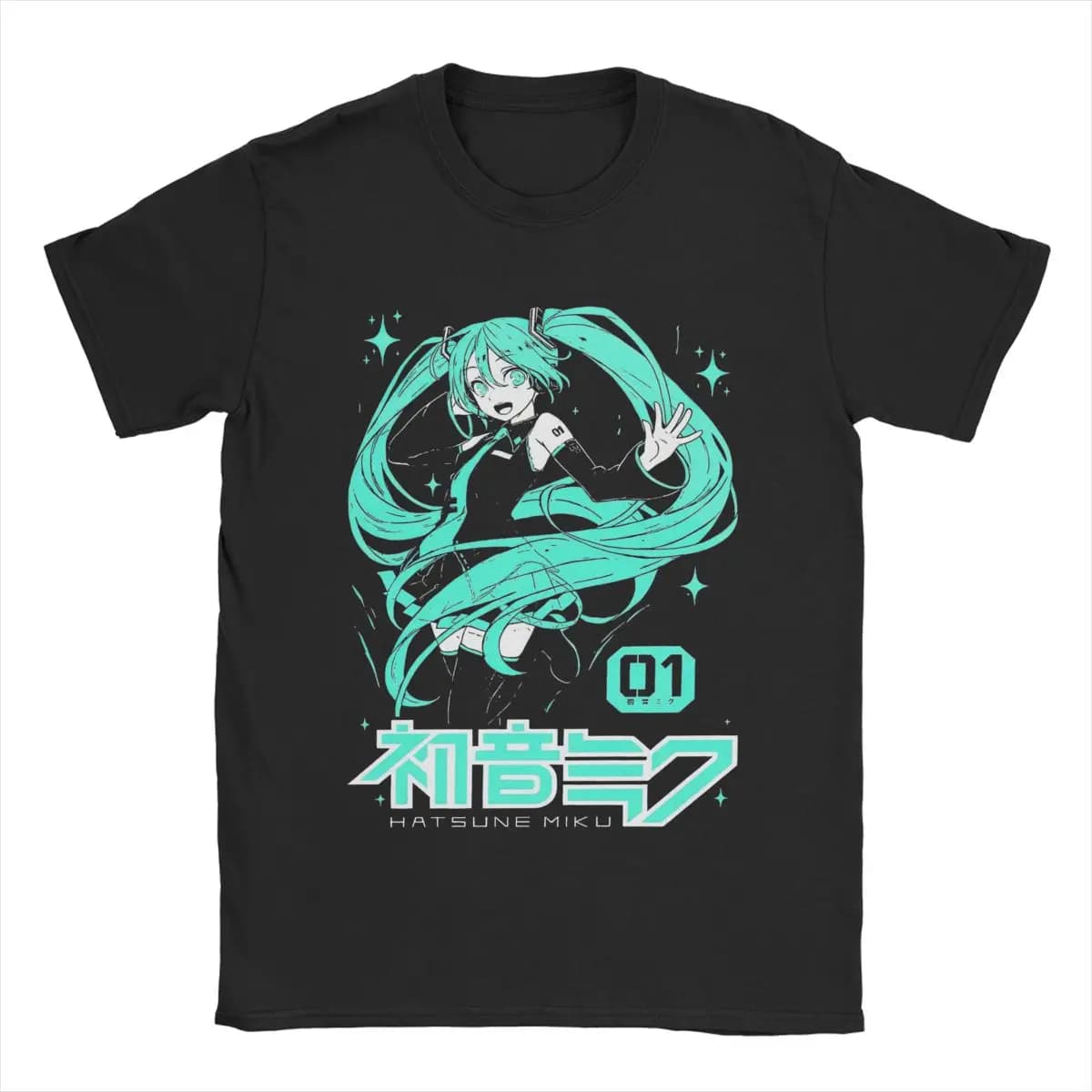 Hatsune Miku The Sound of The Future Anime Printed T-shirt Summer Men's and Women's Trendy Loose Casual Short Sleeve 2026 New