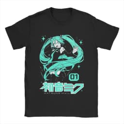 Hatsune Miku The Sound of The Future Anime Printed T-shirt Summer Men's and Women's Trendy Loose Casual Short Sleeve 2026 New