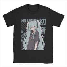 Hatsune Miku The Sound of The Future Anime Printed T-shirt Summer Men's and Women's Trendy Loose Casual Short Sleeve 2026 New