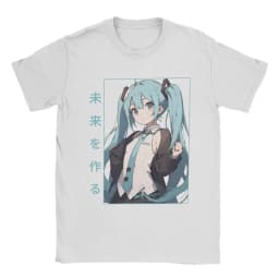Hatsune Miku The Sound of The Future Anime Printed T-shirt Summer Men's and Women's Trendy Loose Casual Short Sleeve 2026 New