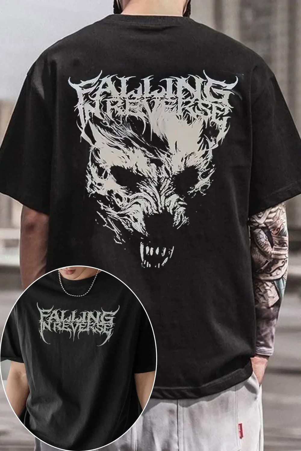 Hot Sale 2026 Falling in Reverse Band TShirt Mens Womens Cotton Tees Summer Casual Short Sleeve Round Neck Clothing Loose Trend