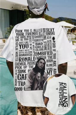 Hot Sale 2026 Falling in Reverse Band TShirt Mens Womens Cotton Tees Summer Casual Short Sleeve Round Neck Clothing Loose Trend