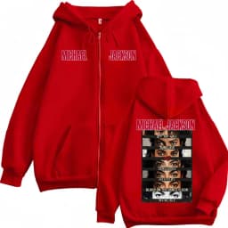 Michael Jackson King of Pop Album Cover Zip Up Hoodies Men Women Harajuku Hip Hop Jacket Sweatshirts Casual Fleece Zipper Hoodie