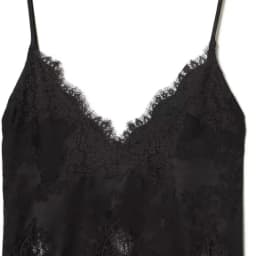 2026 Summer Women Black Lace Cami Top Deep V Neck Hollow Out Sheer Spaghetti Strap Camisole Fashion Casual Streetwear