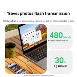 UGREEN Portable Lanyard USB Type C To Type C Cable PD100W Fast Charging Data Fpr Apple iPhone 17 iPad Macbook Charger Android 5A