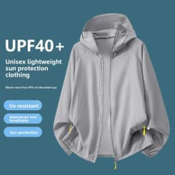 Women Summer Ultra Thin Ice Silk Sunscreen Jacket Breathable Anti-UV Sun Protection Coat Fashion Trendy Outdoor Casual Outerwear