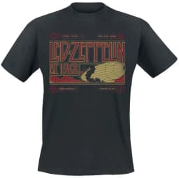 Logo & Symbols Led Zeppelin Band T-Shirt 100% Cotton Graphic Tee Men Women Summer Streetwear Top