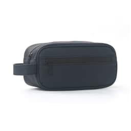 Retro Men'S Toiletry Bag Sports Faux Leather Large Capacity Storage Bag Business Trip Travel Cosmetic Bag Handbag Makeup Bag