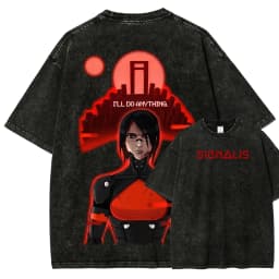 signalis Washed T-shirt 2026 New Model personality Clothes shirt Year round clothing Streetwear Trendy high quality hot product