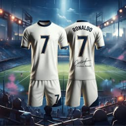 26 Cristiano Ronaldo No.7 Football Suit Set Match Training Uniform Short Sleeve Shorts Set Quick Drying Sportswear Gift Kids